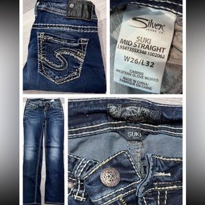 Silver Suki Mid Straight - Size 26
